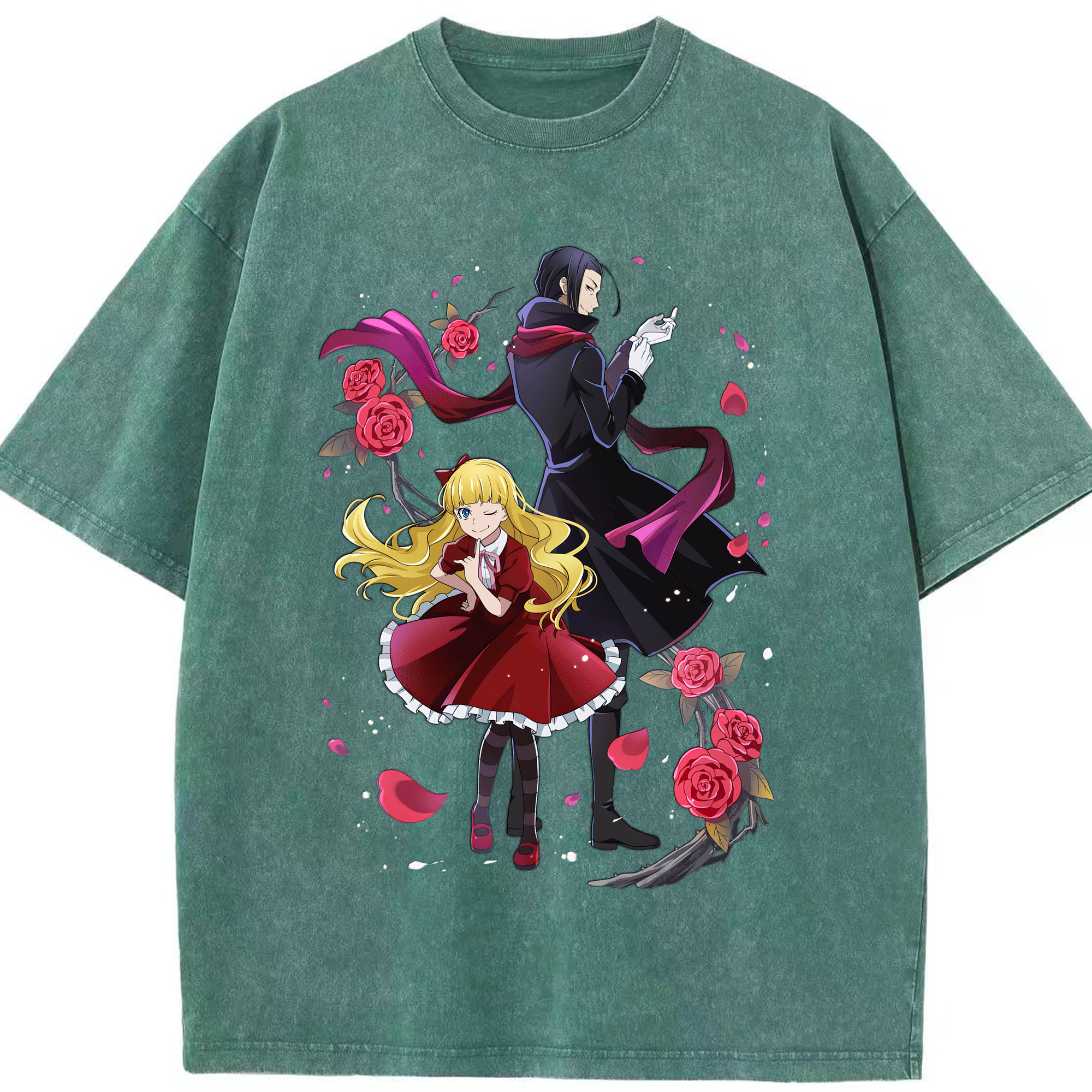 （画像用） 文豪ストレイドッグス Bungo Stray Dogs 綿100% ヴィンテージ風 半袖Tシャツ（フロントプリント）
